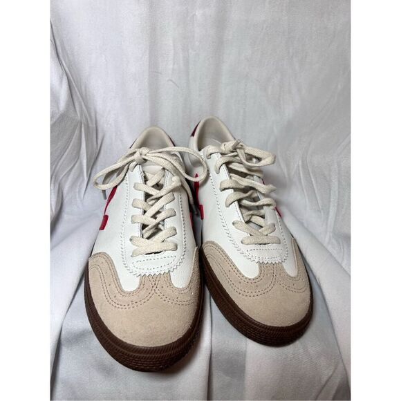 Veja Men's Volley Sneakers White/Red/Beige Size 11 NWOT - Picture 6 of 12